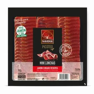 Jamón curado reserva en lonchas 70 g