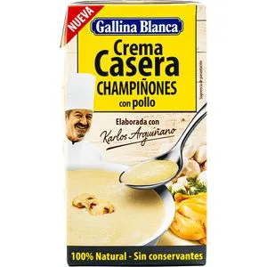 Crema de champiñones con pollo 500 ml