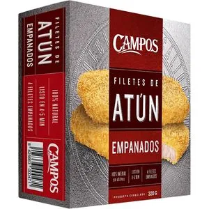 Filete atún empanado congelado 320 g