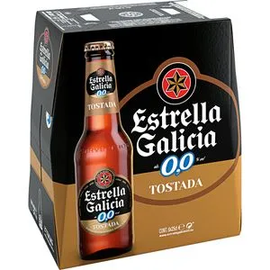 Cerveza sin alcohol tostada 6x25 cl