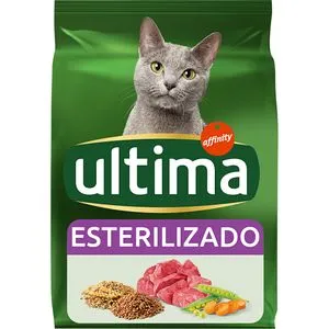 Pienso para gatos esterilizados con buey 800 g