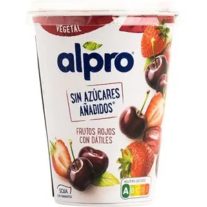 Yogur de frutos rojos con dátiles sin azucar 400 g