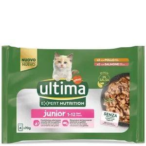 Comida para gato junior 4x70 g