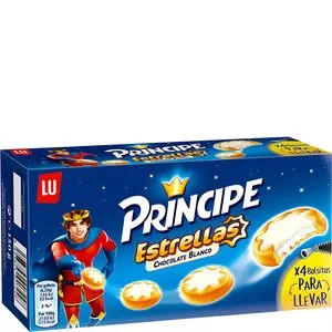 Galleta príncipe estrella chocolate blanco 150 g