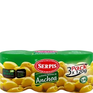 Aceituna rellena de anchoa 3x120g