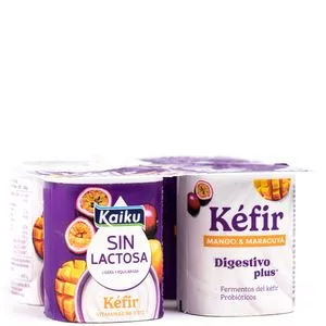 Kéfir mango maracuyá sin lactosa 4x125 g