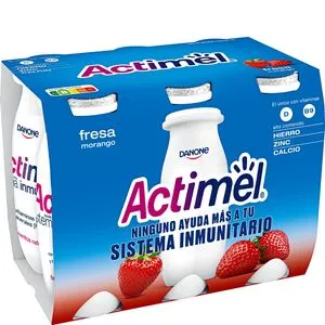 Yogur líquido con fresa 6x100 g