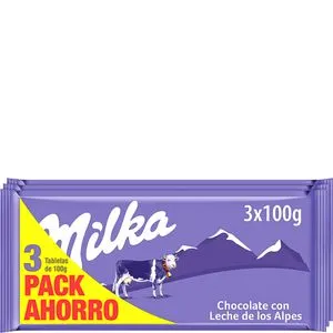 Chocolate con leche pack 3x100 g
