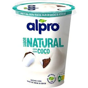 Yogur vegetal natural con coco 400 g
