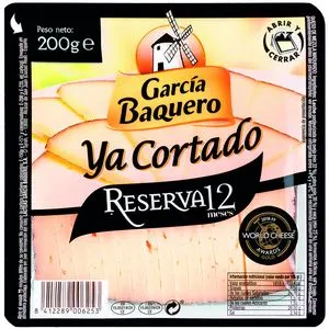 Queso reserva 12 meses cortado 200 g
