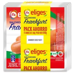 Salchicha frankfurt 4x160 g