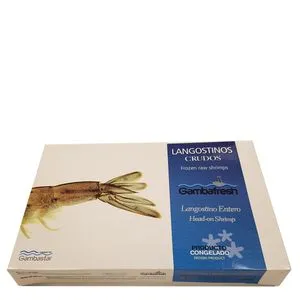 Langostino vannamei crudo 18/27 pzas/estuche. 900g