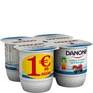 Yogur sabor frutos del bosque 4x120 g