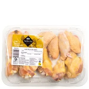 Alas sin punta certificadas bandeja (500 g aprox)