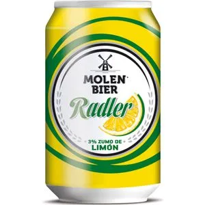 Cerveza radler con limón lata 33 cl