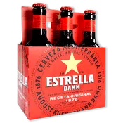Cerveza Estrella Damm paq. de 6 u. de 33 cl