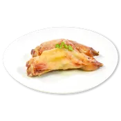 Pies traseros de cerdo cocidos