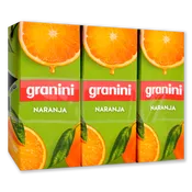 Néctar de naranja Granini paq. 3 u. de 200 ml