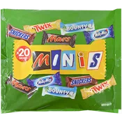 Barritas chocolate Minis surtidas 20 u.