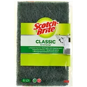 Estropajo fibra verde con esponja Scotchbrite grande