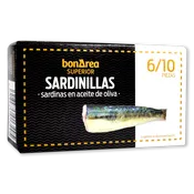 Sardinillas con aceite de oliva 6/10 piezas