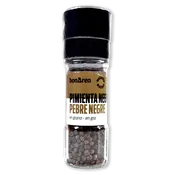 Pimienta negra en grano molinillo