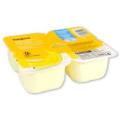 Yogur semidesnatado sabor platano 4 u. de 125 g