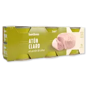 Atún claro con aceite de oliva paq. de 6 u.