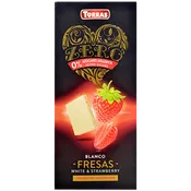 Chocolate blanco con fresas Torras 0% azúcares añadidos