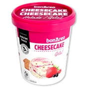 Helado sabor pastel de queso