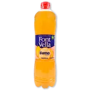 Agua mineral Font Vella con zumo tropical