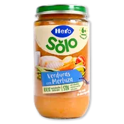 Tarrito verduras con merluza Hero Solo