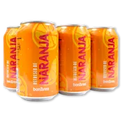 Refresco naranja paq. de 6 latas