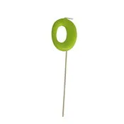 Vela silueta verde nº0