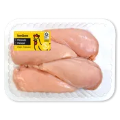 Pechuga de pollo blanco fileteado