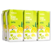 Zumo con leche caribe paq. 6 u. de 200 ml