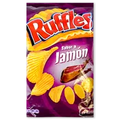 Patatas fritas Ruffles jamón