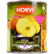Piña rodajas en almíbar Norvi