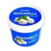 Perlas de queso mozarella