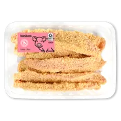 Tiras de secreto rebozadas con panko