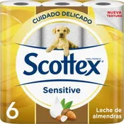 Papel higienico Scottex sensitive 3 capes