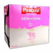 Leche desnatada Pascual paq. de 6 brics
