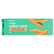 Galletas de barquillo waffers sabor coco
