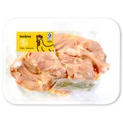 Muslo de pollo amarillo para brasa