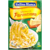 Tallarines parmesana Gallina Blanca sobre