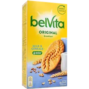 Galletas de cereales integrales y leche Belvita desayuno