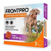 FRONTPRO 136 mg COMPRIMIDOS MASTICABLES PARA PERROS > 25-50 kg