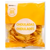 Patatas fritas onduladas con aceite vegetal