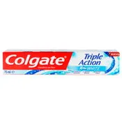 Colgate dentrífico triple acción extra white