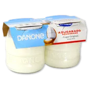 Yogur original Danone natural azucarado paq. 2 u.